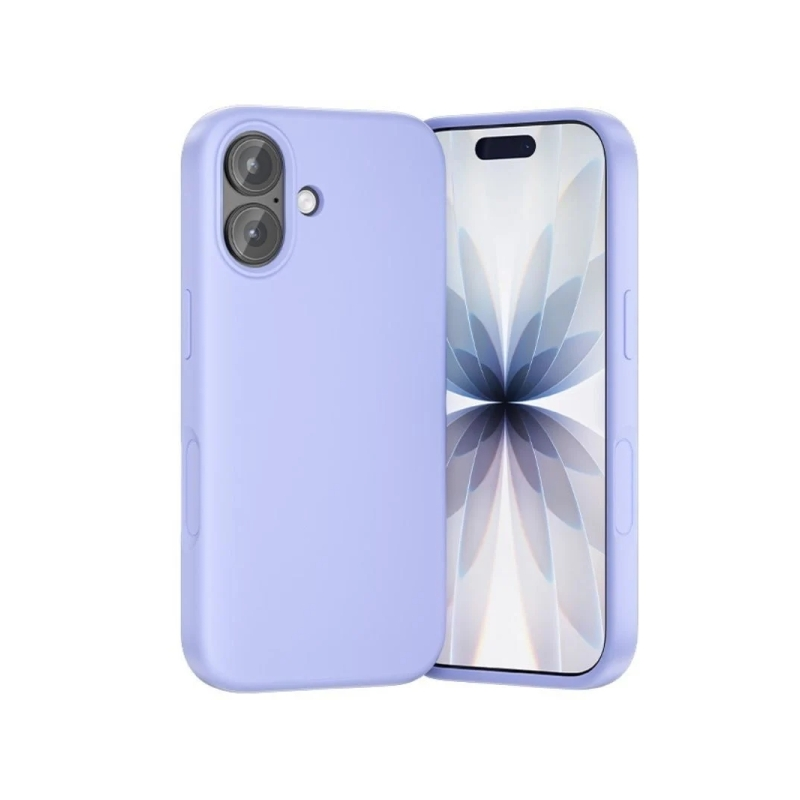 Coque en silicone Vention pour iPhone 17 - Anneau magnétique MagSafe - Compatible avec la recharge sans fil - Violet