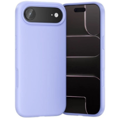 Coque en silicone Vention pour iPhone 17 Air - Anneau magnétique MagSafe - Compatible avec la recharge sans fil - Violet