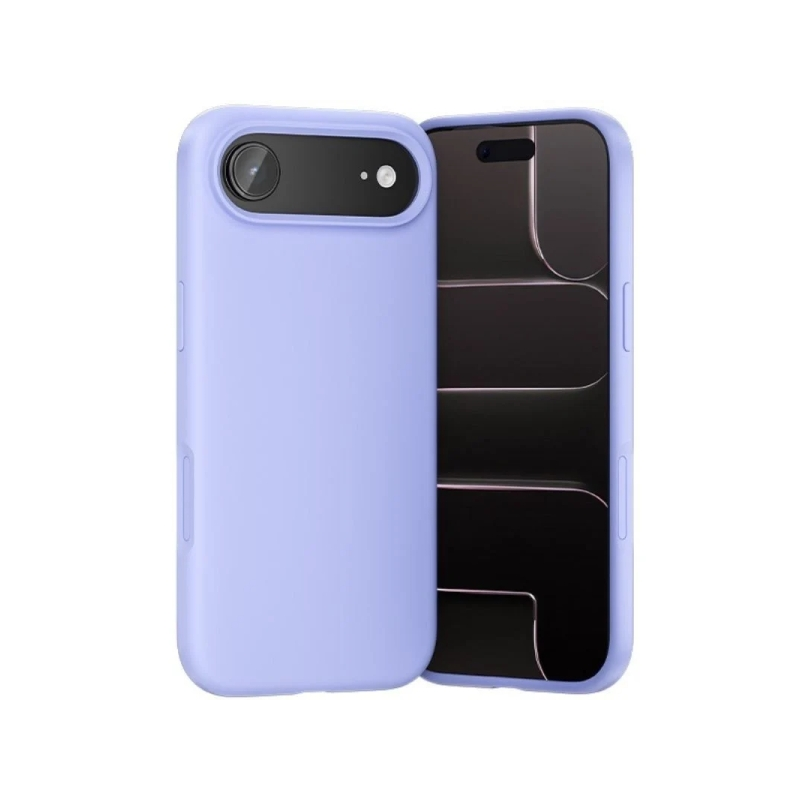 Coque en silicone Vention pour iPhone 17 Air - Anneau magnétique MagSafe - Compatible avec la recharge sans fil - Violet