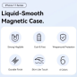 Coque en silicone Vention pour iPhone 17 Air - Anneau magnétique MagSafe - Compatible avec la recharge sans fil - Violet