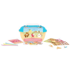 Coffret cadeau Jovi Kawaii avec 24 bâtonnets de pâte à modeler de 15 g + moules + emporte-pièces - Sans gluten - À base de plant