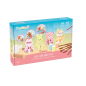 Kit Jovi Kawaii à séchage à l'air libre avec pâte durcissante 500 g + 4 pochoirs + peintures + accessoires - Facile à modeler -