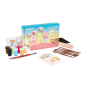 Kit Jovi Kawaii à séchage à l'air libre avec pâte durcissante 500 g + 4 pochoirs + peintures + accessoires - Facile à modeler -