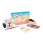 Kit Jovi Kawaii à séchage à l'air libre avec pâte durcissante 500 g + 4 pochoirs + peintures + accessoires - Facile à modeler -