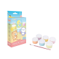 Coffret Jovi Kawaii avec 6 pots de peinture tempera (35 ml) + pinceau - Séchage rapide - Excellente adhérence - Prêt à l'emploi