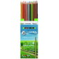 Lyra Graduate Pack de 12 crayons de couleur - Hexagonaux - Noir