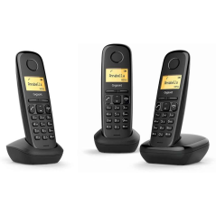 Téléphone sans fil Gigaset A170 Trio Dect + 2 extensions - Identification de l'appelant - Verrouillage du clavier - Contrôle du