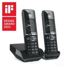 Téléphone sans fil Gigaset Comfort 550 Duo avec DECT + 1 combiné supplémentaire - Identification de l'appelant - Mains libres -