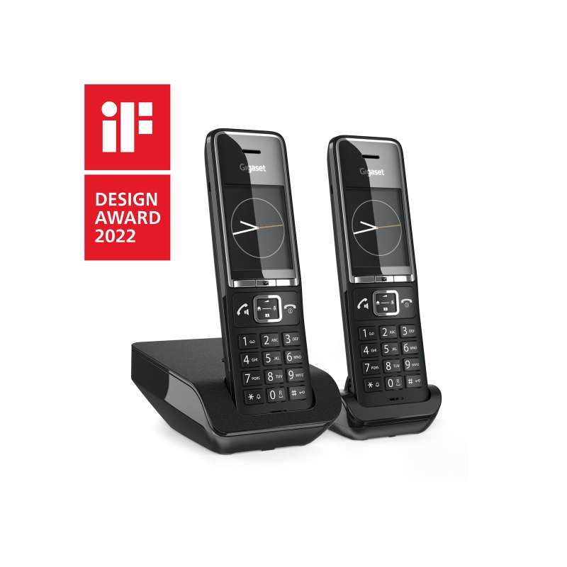 Téléphone sans fil Gigaset Comfort 550 Duo avec DECT + 1 combiné supplémentaire - Identification de l'appelant - Mains libres -
