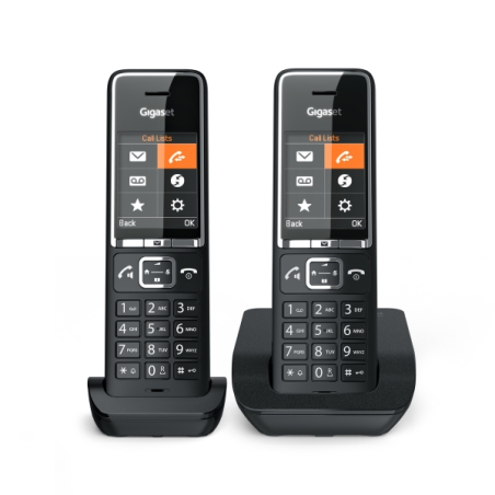 Téléphone sans fil Gigaset Comfort 550 Duo avec DECT + 1 combiné supplémentaire - Identification de l'appelant - Mains libres -