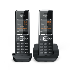 Téléphone sans fil Gigaset Comfort 550 Duo avec DECT + 1 combiné supplémentaire - Identification de l'appelant - Mains libres -