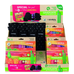 Présentoir de marqueurs de couleur Lyra Graduate Art Tip - Couleurs assorties