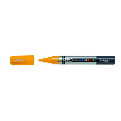 LOT de 6 Marqueur permanent Lyra Mark All - Multi-surfaces - Pointe ronde - 2 mm - Jaune