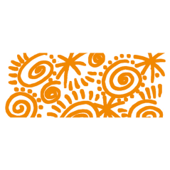 LOT de 6 Marqueur permanent Lyra Mark All - Multi-surfaces - Pointe ronde - 2 mm - Orange