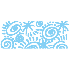 LOT de 6 Marqueur permanent Lyra Mark All - Multi-surfaces - Pointe ronde - 2 mm - Bleu clair