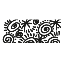 LOT de 6 Marqueur permanent Lyra Mark All - Multi-surfaces - Pointe ronde - 2 mm - Noir