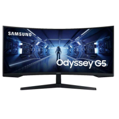 Samsung Odyssey G5 Moniteur LED incurvé 34" UltraWide QHD 165 Hz - AMD FreeSync - Réponse 1 ms - 21:9 - HDMI, DP - VESA 75x75 -