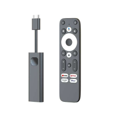 Leotec Dongle GC216 Android TV Box Récepteur WiFi 4K Quad Core 2 Go 16 Go - Certification Google et Netflix - Bluetooth, HDMI -