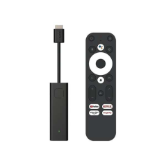 Leotec Dongle GC216 Android TV Box Récepteur WiFi 4K Quad Core 2 Go 16 Go - Certification Google et Netflix - Bluetooth, HDMI -