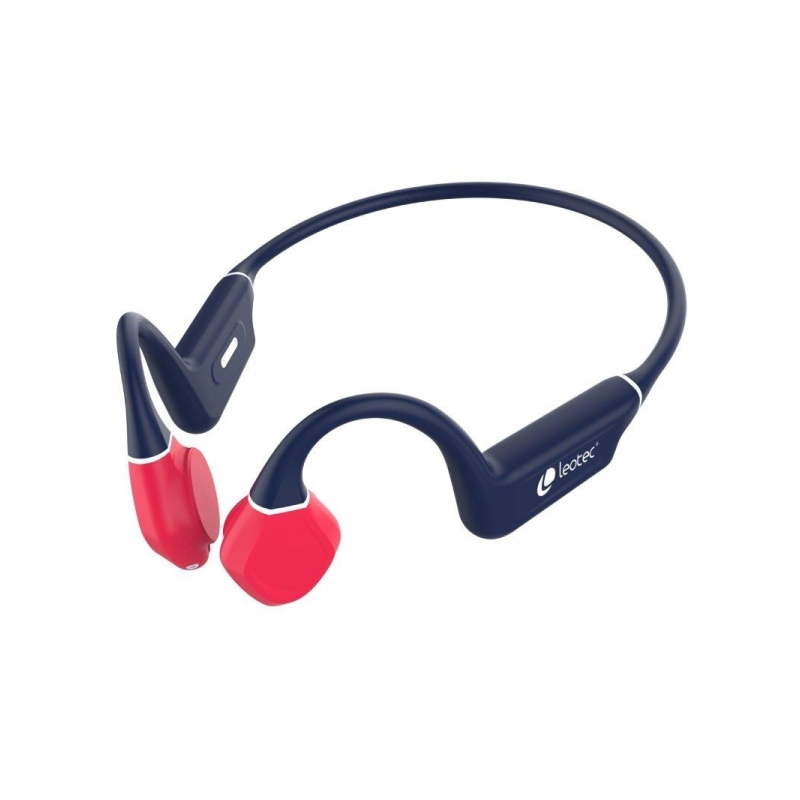 Écouteurs de sport à conduction osseuse Leotec Kuri Bluetooth 5.4 - Autonomie jusqu'à 12 heures - Batterie 180mAh - Résistance I