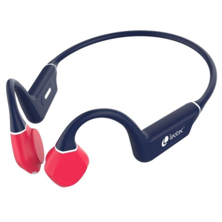 Écouteurs de sport à conduction osseuse Leotec Kuri Bluetooth 5.4 - Autonomie jusqu'à 12 heures - Batterie 180mAh - Résistance I
