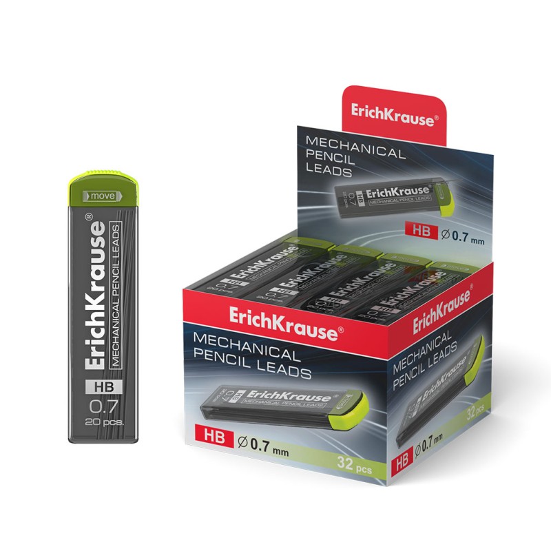 Mines de rechange 0,7 mm HB noir Erichkrause Megapolis Mines de rechange 0,7 mm HB noir Erichkrause Megapolis