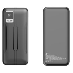 Batterie externe Leotec 20 000 mAh PD 22,5 W - Couleur noire