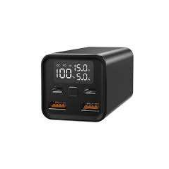 Batterie Externe/Power Bank Leotec Q2 20000mAh 65W PD - Écran LCD - 2x USB-A, 2x USB-C