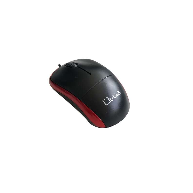 Souris Optique USB L-Link LL-2080-R Noir / Rouge 1.2m