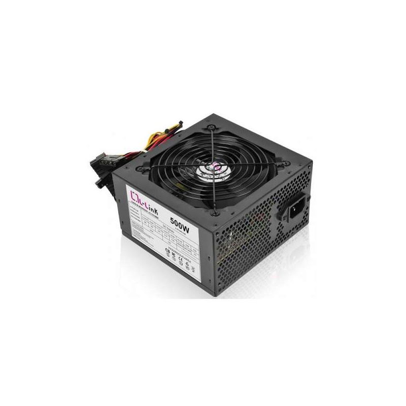 Alimentation L-Link 500W - Silencieuse - Câble d'Alimentation Inclus - Ventilateur 12x12