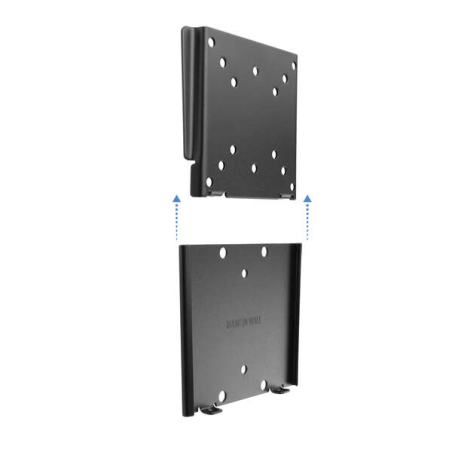 Support Mural Fixe Tooq pour Moniteur 13"-27" - Poids Max 30Kg - VESA 100X100mm - Couleur Noir