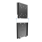 Support Mural Fixe Tooq pour Moniteur 13"-27" - Poids Max 30Kg - VESA 100X100mm - Couleur Noir