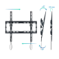 Support Mural Fixe Tooq pour TV Inclinable 32"-70" - Poids Max 45kg - VESA 400x400mm