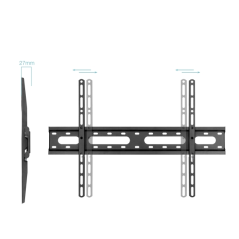 Support mural fixe Tooq LP1082F-B pour téléviseurs de 37" à 80" - Poids maximal : 45 kg - VESA 600 x 400 mm - Noir