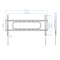 Support mural Tooq pour écrans 43"-90" - Distance murale 30 mm - Poids maximum 80 kg - VESA Max. 800x400mm - Couleur Noir