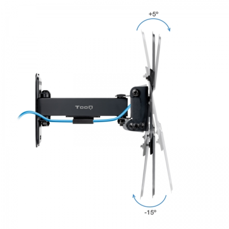 Support mural Tooq avec bras pour écrans 13"-43" - Rotatif et inclinable - Gestion des câbles - Poids maximum 20 kg - VESA Max.