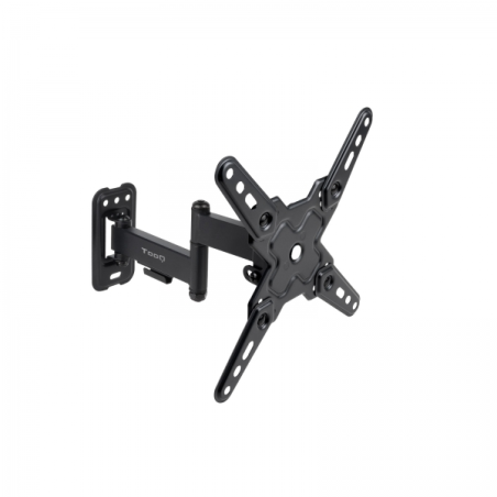 Support mural Tooq avec bras articulé pour écrans 13"-43" - Rotatif et inclinable - Gestion des câbles - Poids max 20 kg - VESA