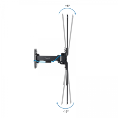Support mural Tooq avec bras pour écrans 13"-55" - Rotatif et inclinable - Gestion des câbles - Poids maximum 25 kg - VESA Max.
