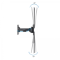 Support mural Tooq avec bras pour écrans 13"-55" - Rotatif et inclinable - Gestion des câbles - Poids maximum 25 kg - VESA Max.