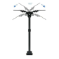 Support Mural Tooq avec Bras Articulé pour TV 13"-42" - Pivotant et Inclinable - Gestion des Câbles - Poids Max 20kg - VESA 200x
