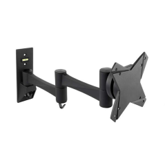 Support Mural Tooq avec Bras Articulé pour TV 13"-27" - Pivotant et Inclinable - Gestion des Câbles - Poids Max 15kg - VESA 100x