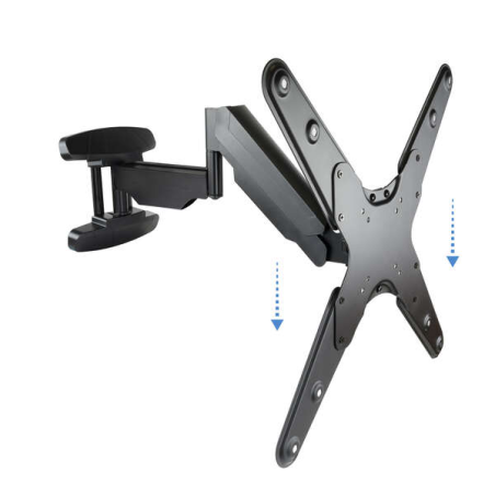 Tooq Support Mural avec Bras Articulé pour TV 23"-55" - Pivotant et Inclinable - Ressort à Gaz - Poids Max 30kg - VESA 400x400mm
