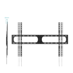 Support mural fixe Tooq pour téléviseurs de 32" à 140" - Poids maximal : 80 kg - VESA max. : 1200 x 800 mm