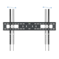 Support Mural Fixe Tooq pour TV 60"-100" - Poids Max 75Kg - VESA 900x600mm - Couleur Noir