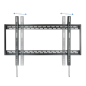 Support Mural Fixe Tooq pour TV 60"-100" - Poids Max 130Kg - VESA 900x600mm - Couleur Noir