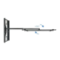 Tooq Support Mural avec Bras Articulé pour TV 43"-80" - Grand Angle - Pivotant et Inclinable - Poids Max 50Kg - VESA 800x400mm -