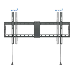 Support Mural Fixe Tooq pour TV 43"-90" - Poids Max 70Kg - VESA 800x400mm - Couleur Noir