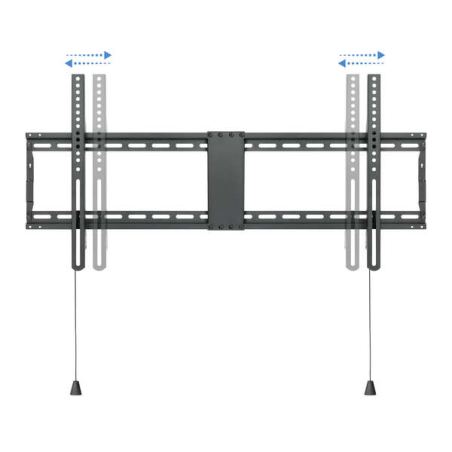 Support Mural Fixe Tooq pour TV 43"-90" - Poids Max 70Kg - VESA 800x400mm - Couleur Noir