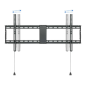Support Mural Fixe Tooq pour TV 43"-90" - Poids Max 70Kg - VESA 800x400mm - Couleur Noir