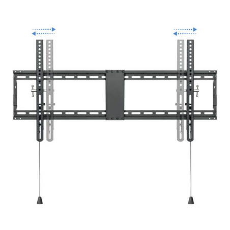 Support Mural Fixe Tooq pour TV 43"-90" - Inclinable - Poids Max 70Kg - VESA 800x400mm - Couleur Noir